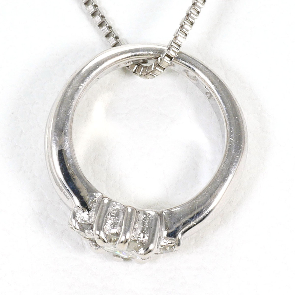 VINTAGE 18k Silver Diamond Necklace